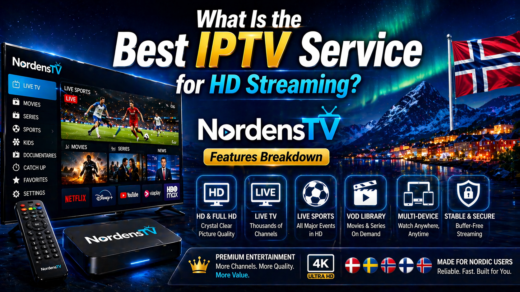What Is the Best IPTV Service for HD Streaming? NordensTV Features Breakdown