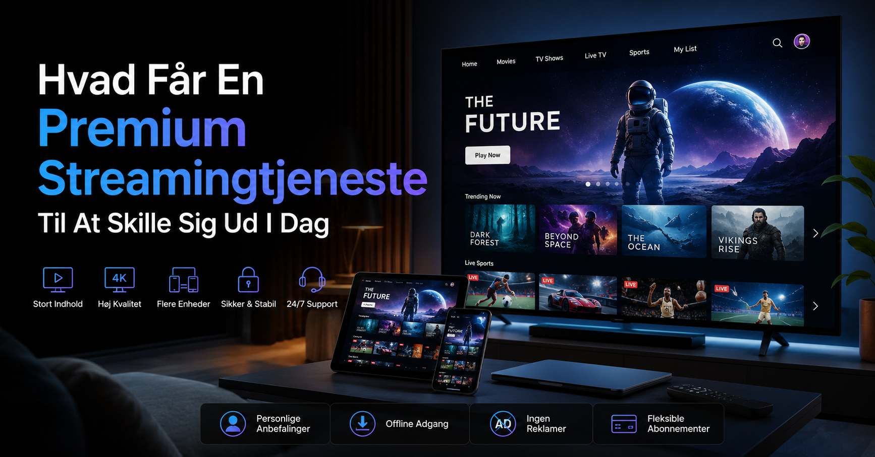 premium streamingtjeneste