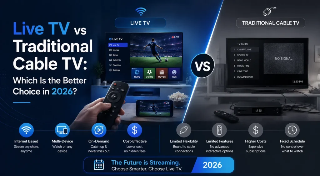 Live TV vs Traditionelt Kabel-TV